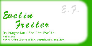 evelin freiler business card